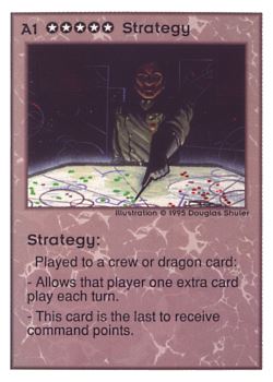 Need: 0    Want: 0    Have: 292 (+18)    Will Trade: 288    In Storage: 50              A1 ‑ Strategy  Set: UE  Rarity: C1    Artist: Douglas Shuler    