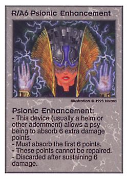 Need: 0    Want: 0    Have: 170    Will Trade: 164    In Storage: 50              R/A6 ‑ Psionic Enhancement  Set: PoM  Rarity: R1    Artist: Nivard    