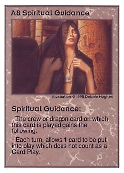Need: 0    Want: 0    Have: 210    Will Trade: 206    In Storage: 49              A8 ‑ Spiritual Guidance  Set: UE  Rarity: U1    Artist: Debbie Hughes    