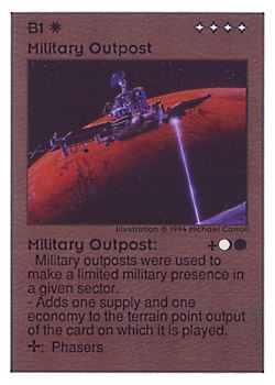 Need: 0 Want: 0 Have: 282 Will Trade: 274 In Storage: 54 B1 ‑ Military Outpost Set: UE Rarity: C1 Artist: Michael Carroll Need: 0 Want: 0 Have: 282 Will Trade: 274 In Storage: 54 B1 ‑ Military Outpost Set: UE Rarity: C1 Artist: Michael Carroll