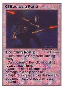 Need: 0    Want: 0    Have: 299 (+47)    Will Trade: 295    In Storage: 50              C1 ‑ Boarding Party  Set: UE  Rarity: C1    Artist: John D. Matson    
