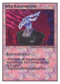 Need: 0    Want: 0    Have: 206 (+22)    Will Trade: 203    In Storage: 43              R/C6 ‑ Administrator  Set: UE  Rarity: U1    Artist: Ben Peck    