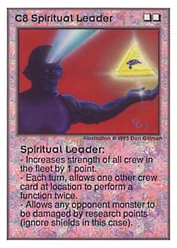 Need: 0    Want: 0    Have: 20 (+5)    Will Trade: 18    In Storage: 9              C8 ‑ Spiritual Leader  Set: UE  Rarity: V1    Artist: Dan Gillman    