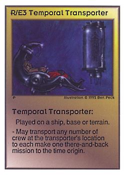 Need: 0    Want: 0    Have: 221 (+110)    Will Trade: 217    In Storage: 46              R/E3 ‑ Temporal Transporter  Set: UE  Rarity: U1    Artist: Ben Peck    