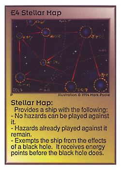 Need: 0    Want: 0    Have: 23 (+24)    Will Trade: 19    In Storage: 15              E4 ‑ Stellar Map  Set: UE  Rarity: V1    Artist: Mark Poole    