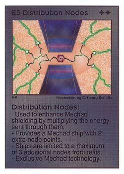Need: 0    Want: 0    Have: 215 (+40)    Will Trade: 211    In Storage: 44              E5 ‑ Distribution Nodes  Set: UE  Rarity: U1    Artist: C. Henry Schulte    