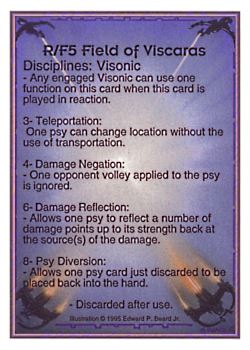 Need: 0    Want: 0    Have: 167    Will Trade: 159    In Storage: 44              R/F5 ‑ Field of Viscaras  Set: PoM  Rarity: R1    Artist: Edward P. Beard Jr.    