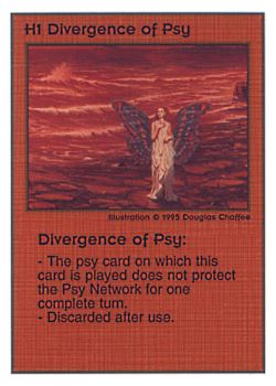 Need: 0    Want: 0    Have: 135 (+241)    Will Trade: 131    In Storage: 50              H1 ‑ Divergence of Psy  Set: PoM  Rarity: U1    Artist: Douglas Chaffee    