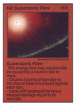 Need: 0    Want: 0    Have: 397 (+69)    Will Trade: 393    In Storage: 50              H2 ‑ Supersonic Flow  Set: UE  Rarity: C1    Artist: Ben Peck    