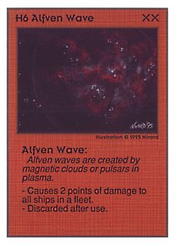 Need: 0    Want: 0    Have: 99 (+12)    Will Trade: 96    In Storage: 50              H6 ‑ Alfven Wave  Set: UE  Rarity: R1    Artist: Nivard    