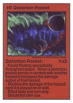 Need: 0    Want: 0    Have: 25 (+10)    Will Trade: 22    In Storage: 15              H7 ‑ Distortion Pocket  Set: UE  Rarity: V1    Artist: Michael Trapp    