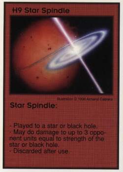 Need: 3    Want: 10    Have: 0    Will Trade: 0    In Storage: 0              H9 ‑ Star Spindle  Set: GI  Rarity: V1    Artist: Armand Cabrera    