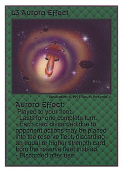 Need: 0    Want: 0    Have: 28 (+24)    Will Trade: 24    In Storage: 20              L3 ‑ Aurora Effect  Set: UE  Rarity: V1    Artist: Ralph Pecchia Jr.    
