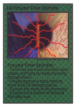 Need: 0    Want: 0    Have: 21 (+39)    Will Trade: 19    In Storage: 13              L8 ‑ Frayed Time Spindle  Set: UE  Rarity: V1    Artist: Mark Poole    