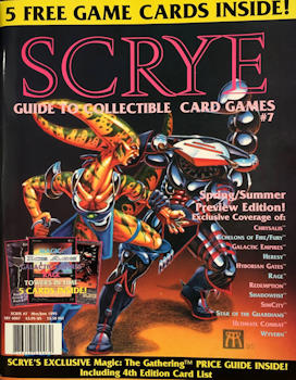 Need: 0    Want: 0    Have: -1    Will Trade: 0    In Storage: 0              Scrye #7 (May/June 1995)  Set: Mag      Artist:     