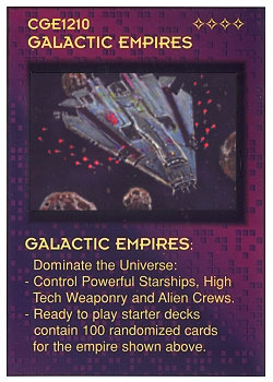 Need: 0    Want: 0    Have: -1    Will Trade: 0    In Storage: 0              Universe Edition Starter: Clydon (Series U)  Set: UE      Artist: Douglas Chaffee    
