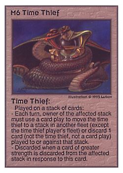 Need: 0 Want: 0 Have: 102 (+171) Will Trade: 99 In Storage: 50 M6 ‑ Time Thief Set: UE Rarity: R1 Artist: Lubov Need: 0 Want: 0 Have: 102 (+171) Will Trade: 99 In Storage: 50 M6 ‑ Time Thief Set: UE Rarity: R1 Artist: Lubov