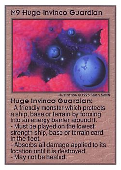 Need: 0    Want: 0    Have: 16 (+32)    Will Trade: 14    In Storage: 8              M9 ‑ Huge Invinco Guardian  Set: UE  Rarity: V1    Artist: Sean Smith    