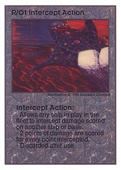 Need: 0    Want: 0    Have: 168 (+111)    Will Trade: 164    In Storage: 38              R/O1 ‑ Intercept Action  Set: UE  Rarity: U1    Artist: Douglas Chaffee    