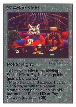 Need: 0    Want: 0    Have: 13    Will Trade: 7    In Storage: 0              O7 ‑ Poker Night  Set: CC  Rarity: U    Artist: Randy 'Tarkas' Hoar    