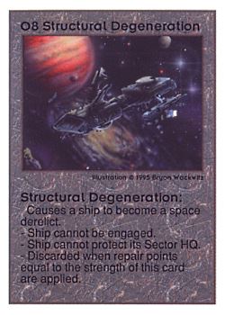 Need: 0    Want: 0    Have: 45 (+6)    Will Trade: 43    In Storage: 34              O8 ‑ Structural Degeneration  Set: UE  Rarity: V1    Artist: Bryon Wackwitz    