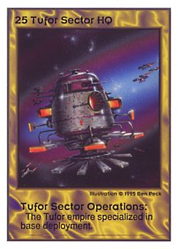 Need: 0    Want: 0    Have: 41    Will Trade: 39    In Storage: 11              HQ25 ‑ Tufor Sector HQ  Set: UE  Rarity: V3    Artist: Randy 'Tarkas' Hoar*    