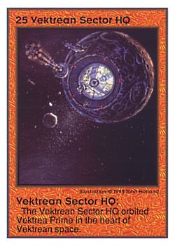 Need: 0    Want: 0    Have: 38    Will Trade: 36    In Storage: 11              HQ25 ‑ Vektrean Sector HQ  Set: UE  Rarity: V3    Artist: Mark Maxwell*    