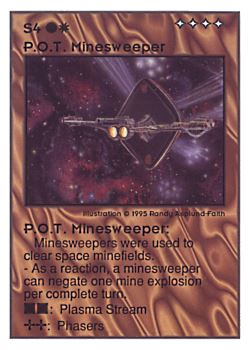 Need: 0    Want: 0    Have: 97 (+16)    Will Trade: 93    In Storage: 37              S4 ‑ P.O.T. Minesweeper  Set: UE  Rarity: R3    Artist: Randy Asplund‑Faith    