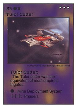 Need: 0    Want: 0    Have: 119 (+42)    Will Trade: 115    In Storage: 39              S3 ‑ Tufor Cutter  Set: UE  Rarity: U3    Artist: Randy 'Tarkas' Hoar    