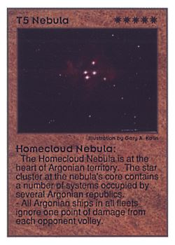 Need: 0    Want: 0    Have: 21 (+32)    Will Trade: 17    In Storage: 17              T5 ‑ Nebula ‑ Homecloud Nebula  Set: UE  Rarity: V1    Artist: Gary A. Kalin    