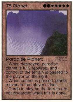 Need: 1    Want: 12    Have: 0    Will Trade: 0    In Storage: 0              T5 ‑ Planet ‑ Paradise  Set: Pro0  Rarity: Pro0    Artist: Kris Macintyre    